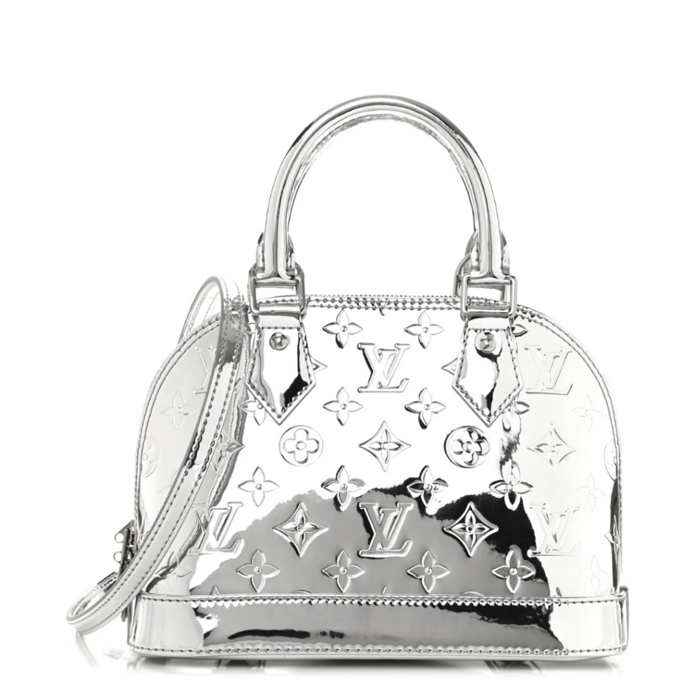 Louis Vuitton ALMA BB Silver Miroir New & Rare - Picture 9 of 16